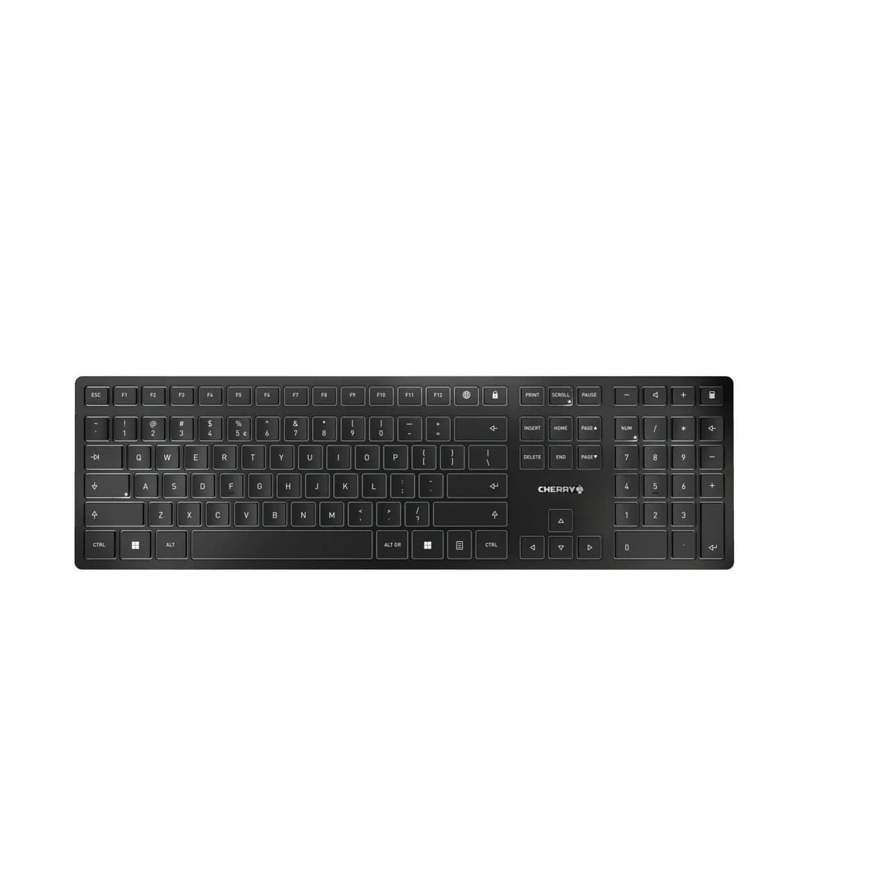 CHERRY KW 9100 SLIM -langaton näppäimistö, CHERRY SX, musta