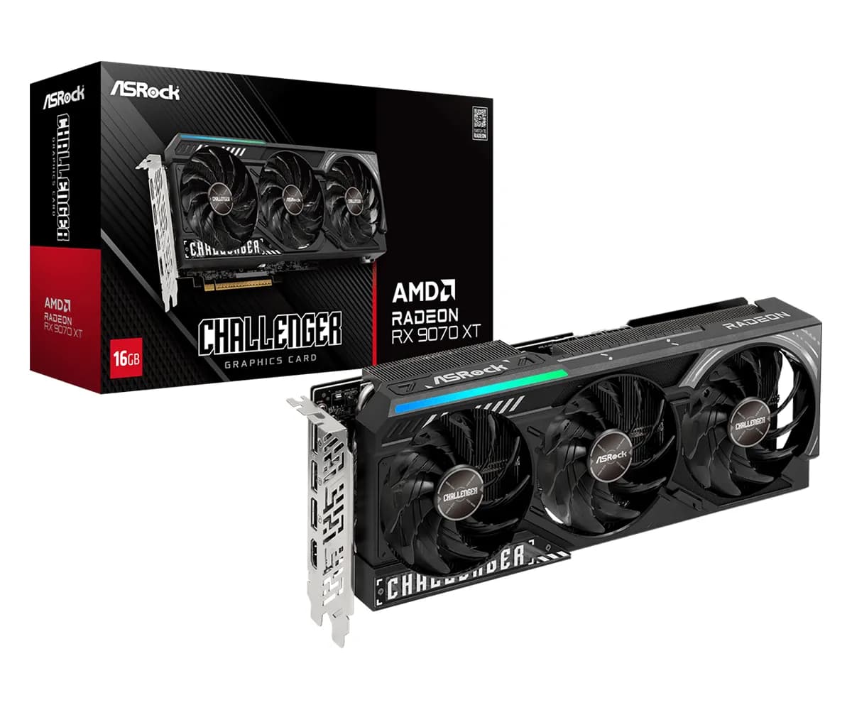 ASRock Radeon RX 9070 XT Challenger OC 16 Gt -näytönohjain