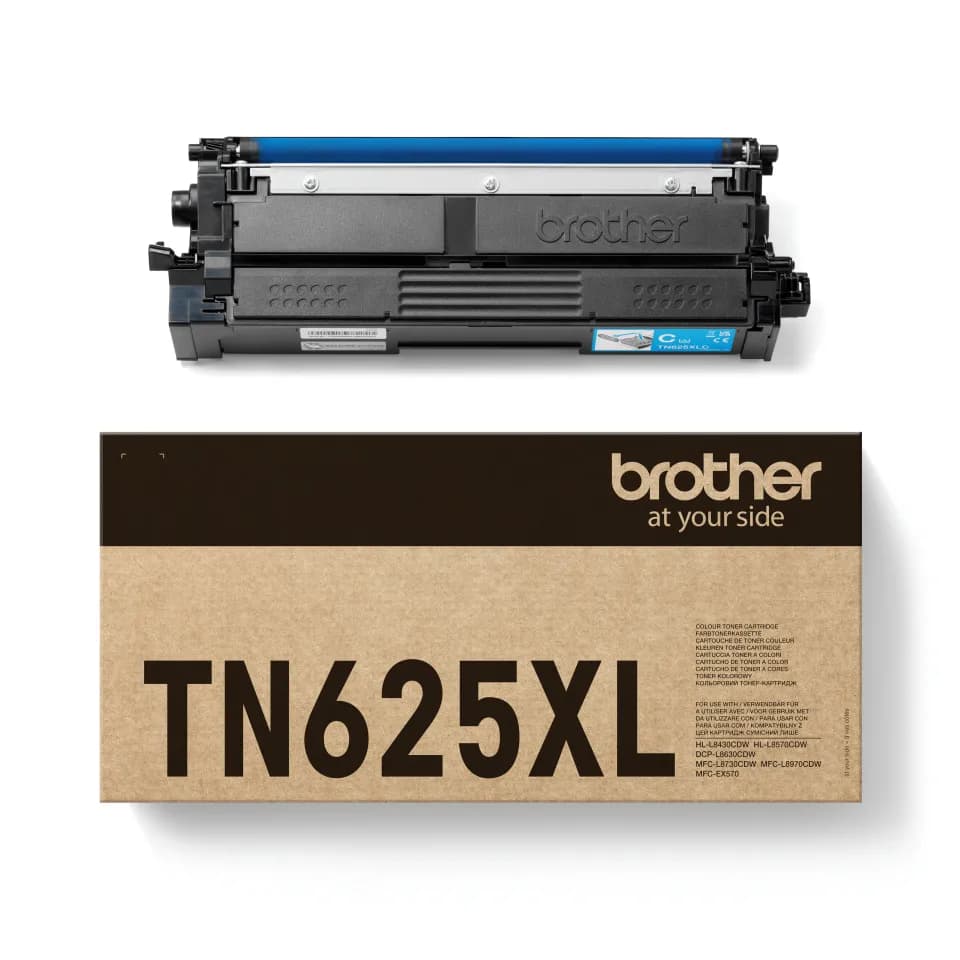 Brother TN625XLC XL -laservärikasetti, syaani
