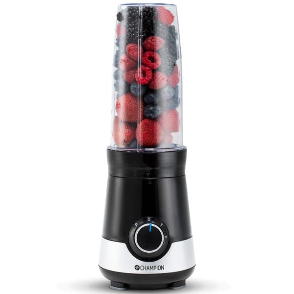 Champion Smoothie Maker-to-go CHSM115 300 W 0,8 l -smoothiekone, musta/hopea