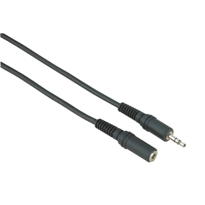 Hama Exxter 3,5 mm -audiojatkokaapeli, 2,5 m, musta