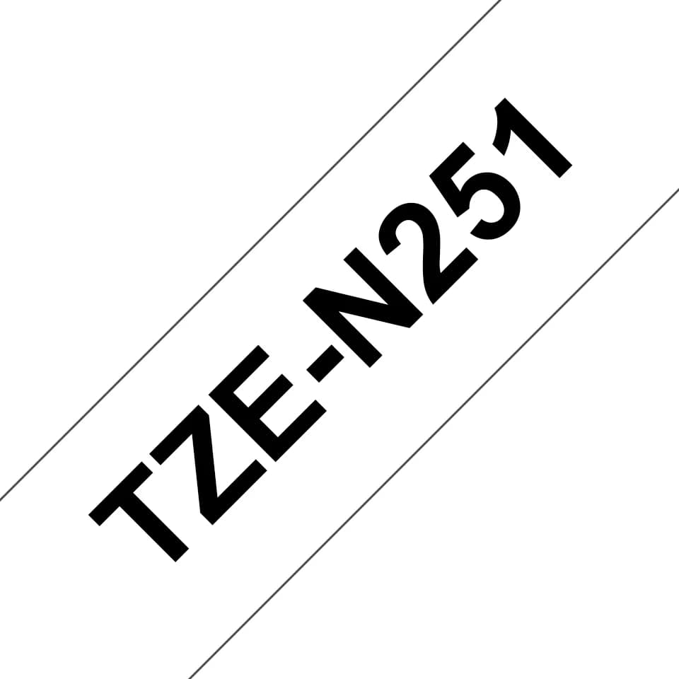BROTHER TZEN251 24 BLACK ON WHITE NON LA