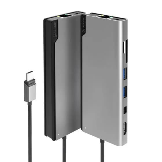 ALOGIC Ultra USB-C Dock PLUS V2 - HDMI, MDP, USB, Ethernet, minneskortläsare och 100W PD