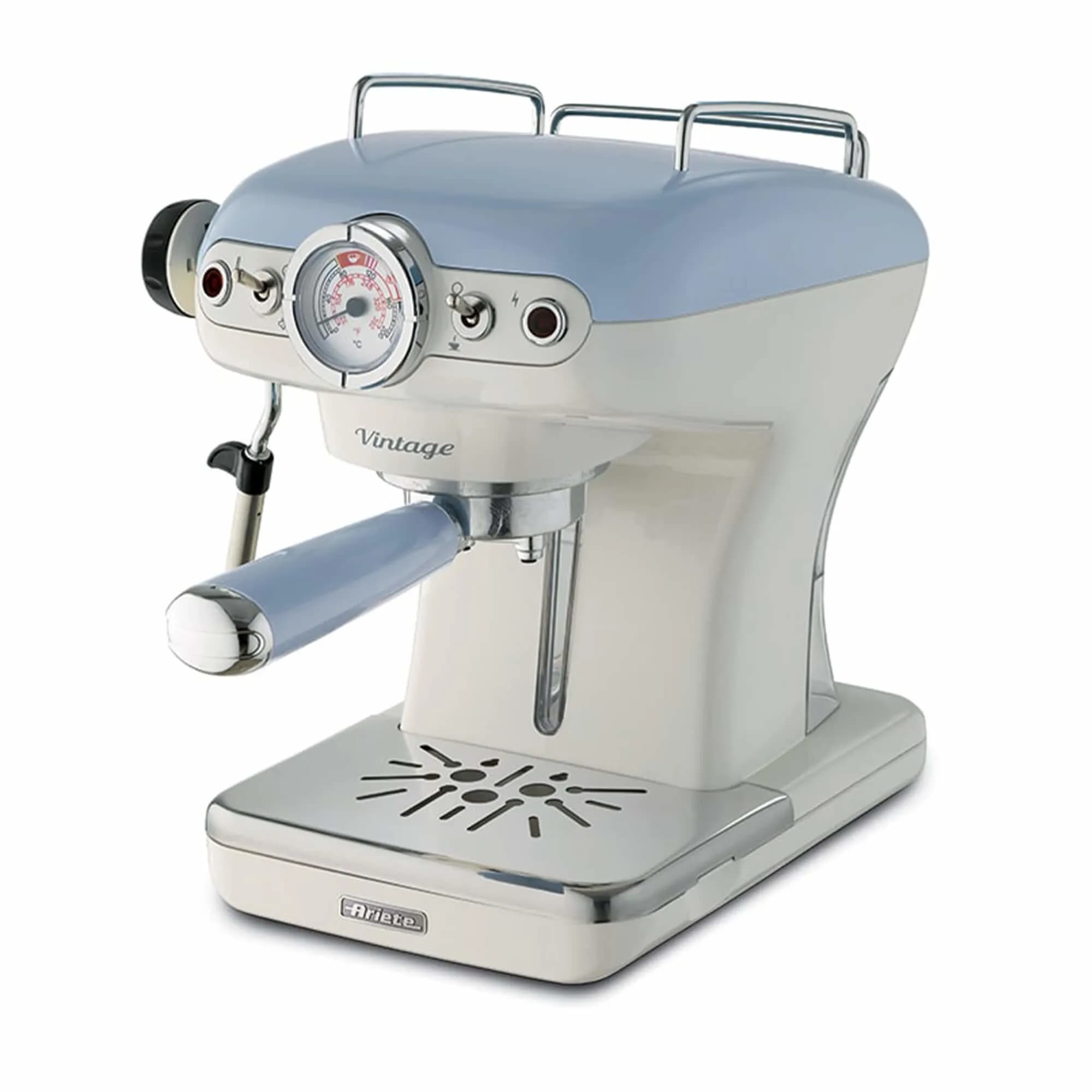 Ariete Vintage 1389 -espressokone, vaaleansininen
