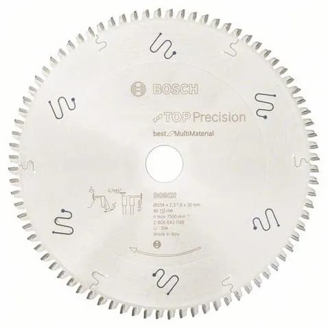 Bosch circular saw blade BS MU B 254x30-80 - 2608642098