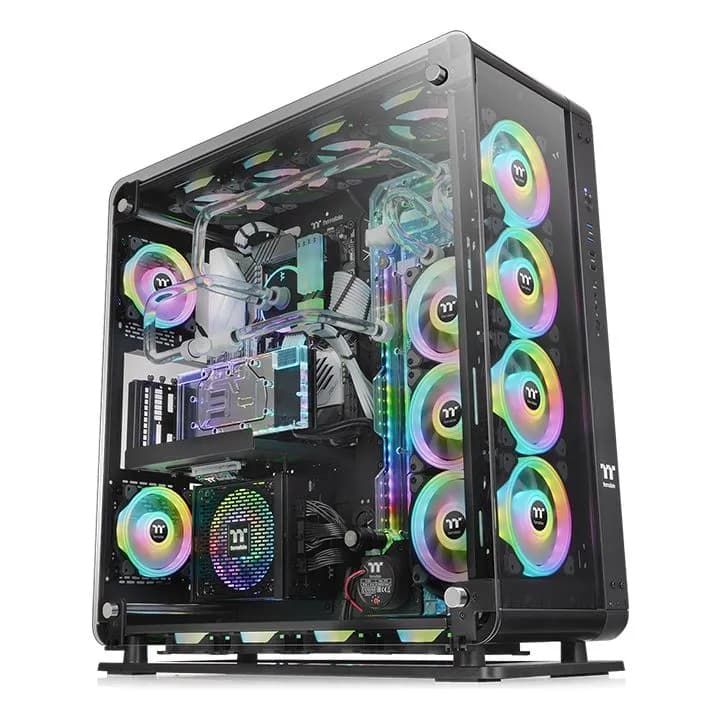 Thermaltake Core P8 Tempered Glass -täystornikotelo ikkunalla, musta