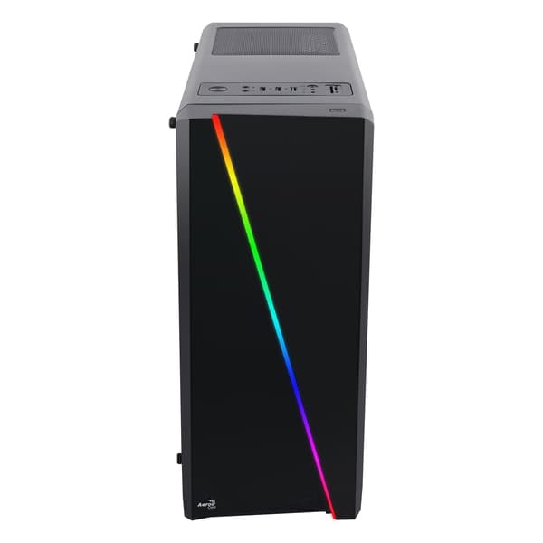 Aerocool Cylon -miditornikotelo ikkunalla, RGB-valaistuksella, musta