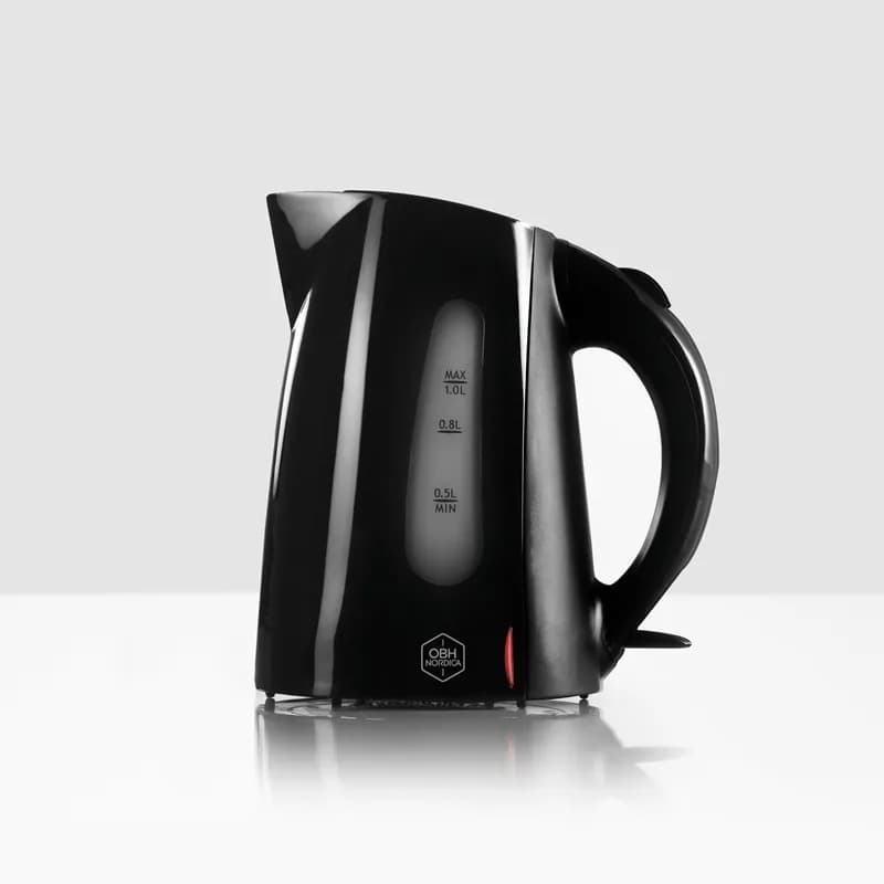 OBH Nordica Nemo -vedenkeitin, 1,0 l, 2200 W, musta
