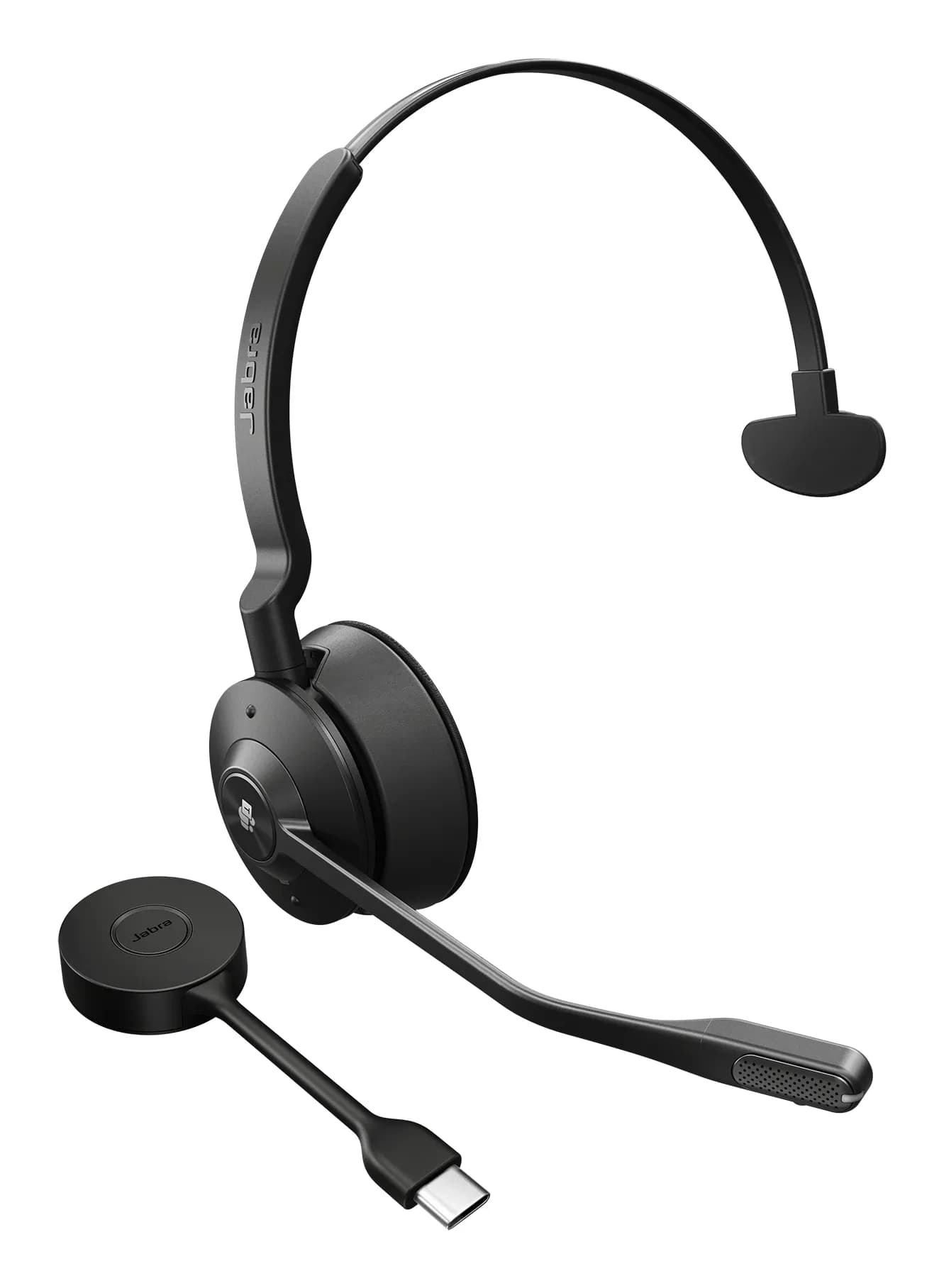 Jabra Engage 55 SE Mono -langaton monokuuloke + DECT-sovitin ja USB-C-kaapeli, musta