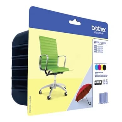 Brother Mustepatruuna MultiPack Bk,C,M,Y Blister met security LC229XLVALBPDR Vastaa: N/A