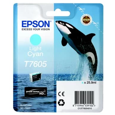 Epson Epson T7605 Mustepatruuna vaalea cyan T7605 Vastaa: N/A