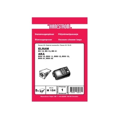 Haneström Pölypussit, paperi, 5kpl. DU12075 Vastaa: N/A