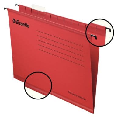 ESSELTE Riippukansio Classic Std pun.25 kpl/pkt 90316 Vastaa: N/A
