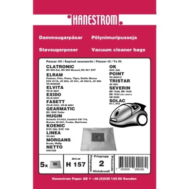 Premium Pölypussit, mikrokuitu, 5kpl. DU12286 Vastaa: N/A