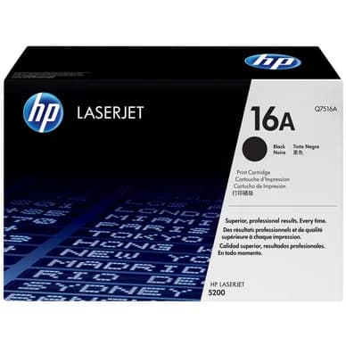 HP HP 16A Värikasetti musta Q7516A Vastaa: N/A