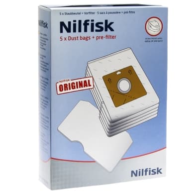 NILFISK Pölypussit, mikrokuitu, 5kpl. 82215200 Vastaa: N/A
