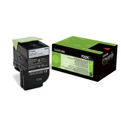 Lexmark Lexmark 702K Värikasetti musta 70C20K0 Vastaa: N/A