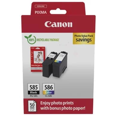 Canon Canon PG-585 & CL-586 + GP-501A6-50pack 6205C004 Vastaa: N/A