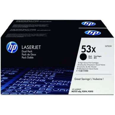HP HP 53XD Värikasetti musta Q7553XD Vastaa: N/A