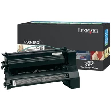 Lexmark Värikasetti musta, 10.000 sivua, high yield, return C780H1KG Vastaa: N/A