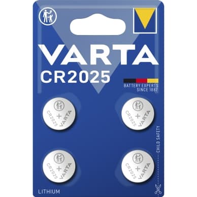Varta Varta CR2025 litiumnappiparisto - 4 kpl 6025101404 Vastaa: N/A