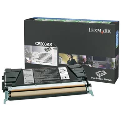 Lexmark Värikasetti musta 1.500 sivua return C5200KS Vastaa: N/A
