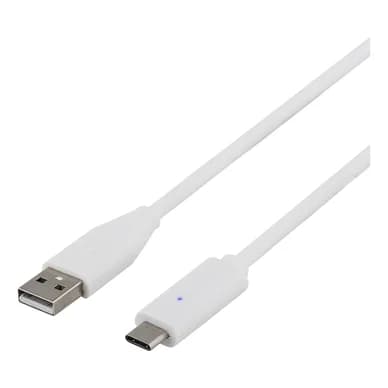 DELTACO DELTACO USB-C 1m Valkoinen USBC-1009 Vastaa: N/A
