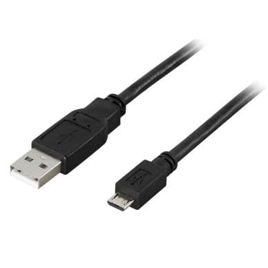 DELTACO DELTACO USB 2.0 A-type - Micro-B USB, 5-pin, 2m, musta 7340004661306 Vastaa: N/A