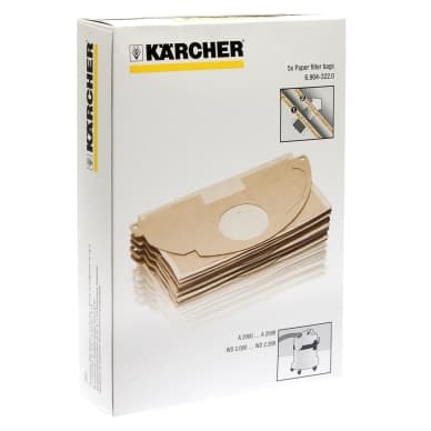 KÄRCHER Pölypussit, paperi, 5kpl. 6-904-322 Vastaa: N/A