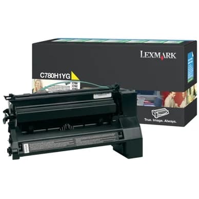Lexmark Värikasetti keltainen, 10.000 sivua, high yield, return C780H1YG Vastaa: N/A