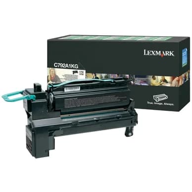Lexmark Värikasetti musta 6.000 sivua return C780A1KG Vastaa: N/A