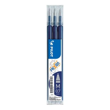 PILOT Täyttö 3-pack FriXion Pyyhittävä muste 0.7 sininen musta 465574 Vastaa: N/A