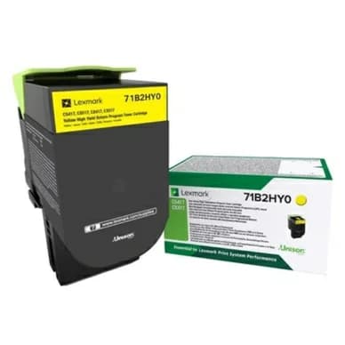 Lexmark Värikasetti keltainen 3.500 sivua 71B2HY0 Vastaa: N/A