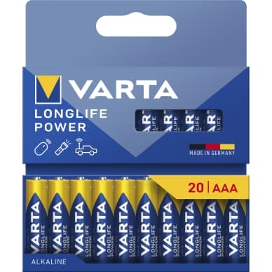 Varta Varta Pitkäikäinen akku - AAA 20 kpl 4903121720 Vastaa: N/A