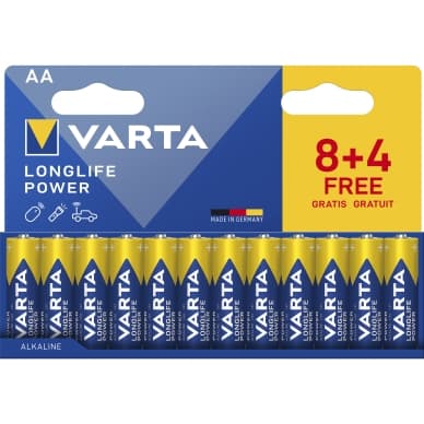 Varta Varta Pitkäikäinen AA-paristo - 12 kpl 4906121772 Vastaa: N/A