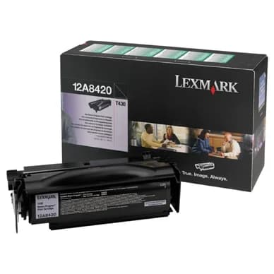 Lexmark Värikasetti musta 6.000 sivua return 12A8420 Vastaa: N/A