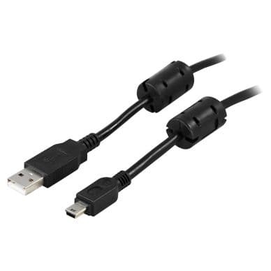 DELTACO DELTACO USB 2.0 kaapeli A-type uros - Mini B-type uros, 2m 7340004655817 Vastaa: N/A