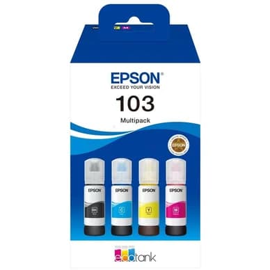 Epson Epson 103 Mustepatruuna Multipack BK/C/M/Y T00S6 Vastaa: N/A