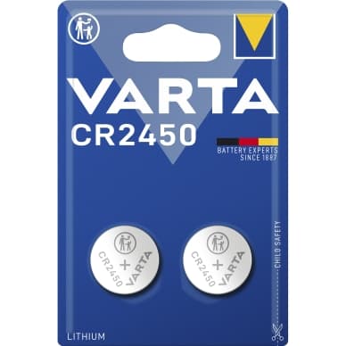 Varta Varta CR2450 litiumnappiparisto - 2 kpl 6450101402 Vastaa: N/A