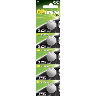 GP BATTERIES GP CR2025, litiumparisto 5 kpl 4891199001130 Vastaa: N/A