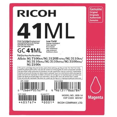 Ricoh Gelpatron magenta, 600 sivua 405767 Vastaa: N/A