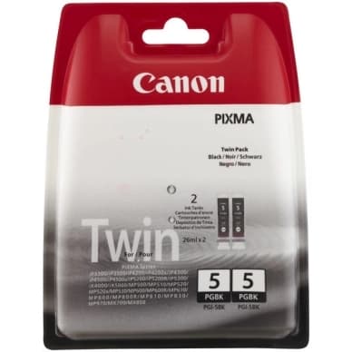 Canon Canon PGI-5BK Mustepatruuna musta 2-pakkaus 0628B025 Vastaa: N/A