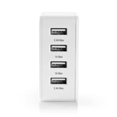 Nedis Nedis USB -latausasema, 4 USB-porttia, 4.8A 5412810267637 Vastaa: N/A