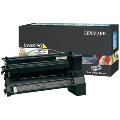 Lexmark Värikasetti keltainen 15.000 sivua C782X1YG Vastaa: N/A