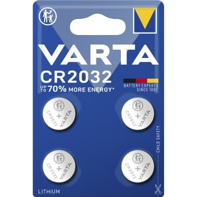 Varta Varta CR2032 litium-nappiparisto - 4 kpl 6032101404 Vastaa: N/A