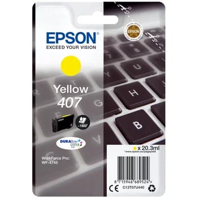 Epson Epson 407 Mustepatruuna Keltainen T07U440 Vastaa: N/A