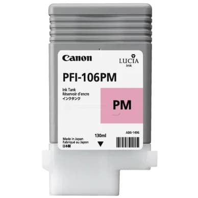 Canon Canon PFI-106 PM Mustepatruuna Magenta foto UV-pigment PFI-106PM Vastaa: N/A