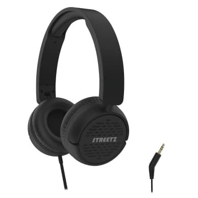 Streetz Streetz H110 kuulokkeet, taitettavat, äänenvoimakkuudensäätö, 3.5 mm, musta H110-BLK Vastaa: N/A