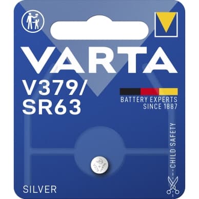 Varta Varta V379/SR63 hopeinen nappiparisto - 1 kpl 379101401 Vastaa: N/A