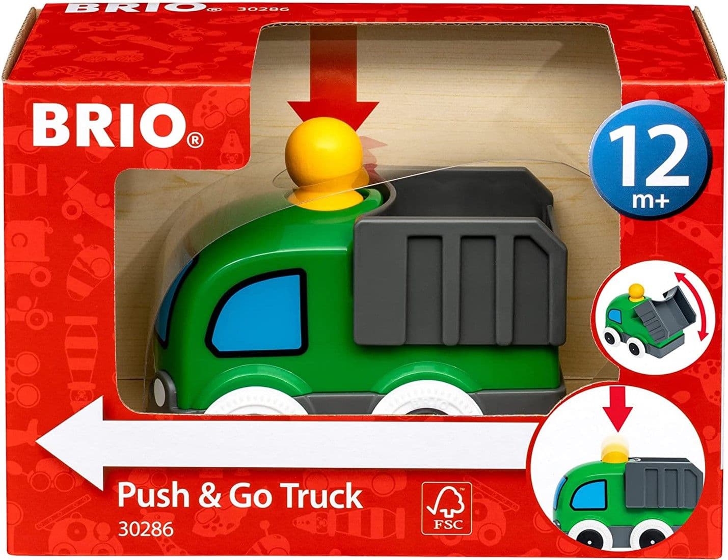 BRIO 30286 Push & Go -kuorma-auto